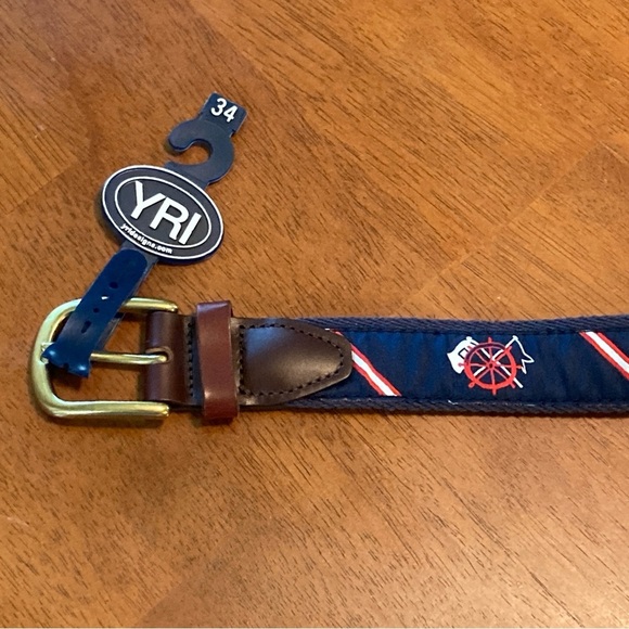 Cape Cod Nautical Sailing Belt Baxter's Iconic Hyannis Restaurant Size 34 NWT - Picture 4 of 5